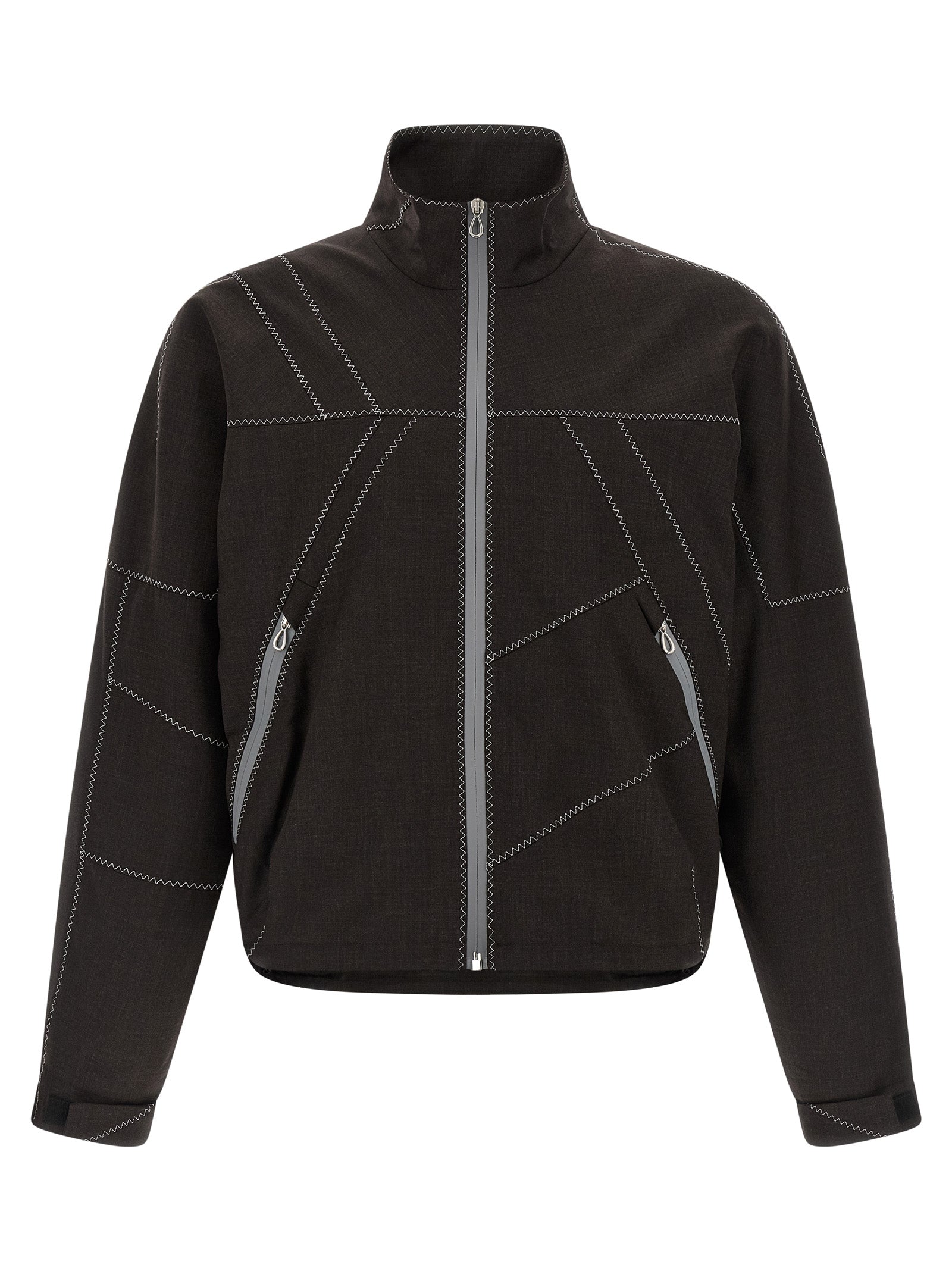 Kiko Kostadinov Brown Virgin Wool Full-Length Jacket