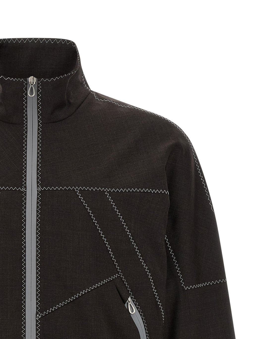 Kiko Kostadinov Brown Virgin Wool Full-Length Jacket