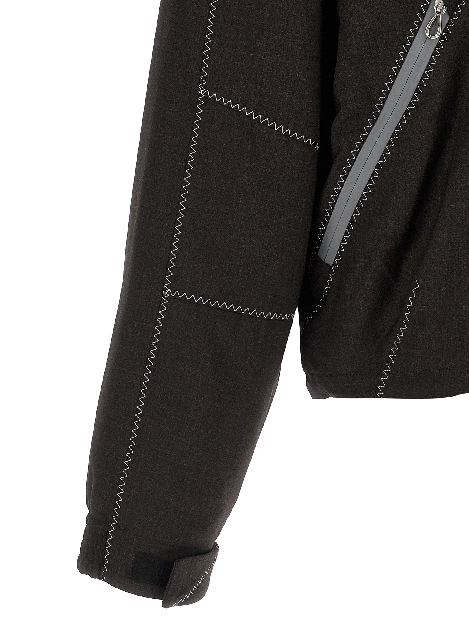 Kiko Kostadinov Brown Virgin Wool Full-Length Jacket