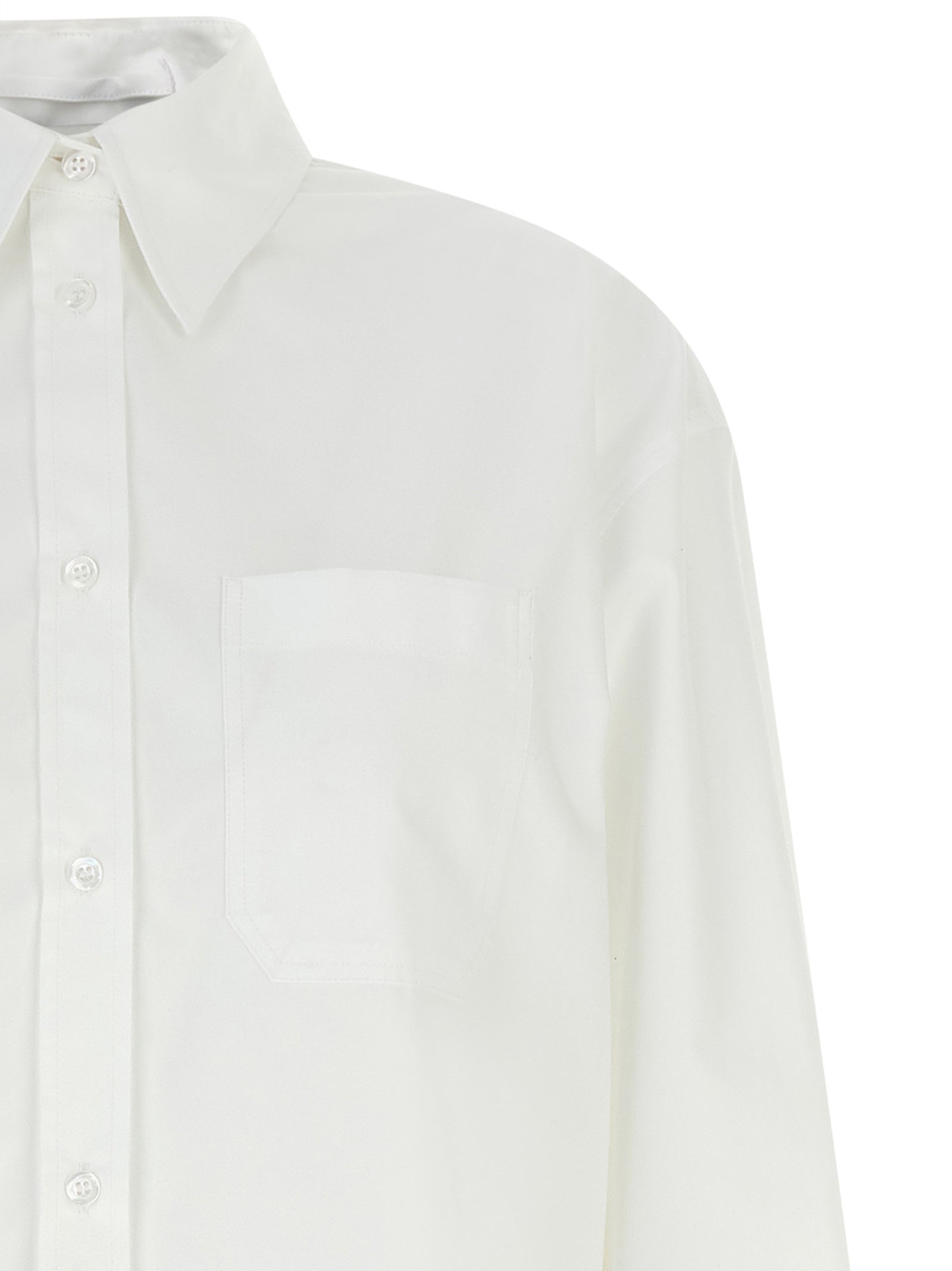 Sportmax White Cotton Blouse