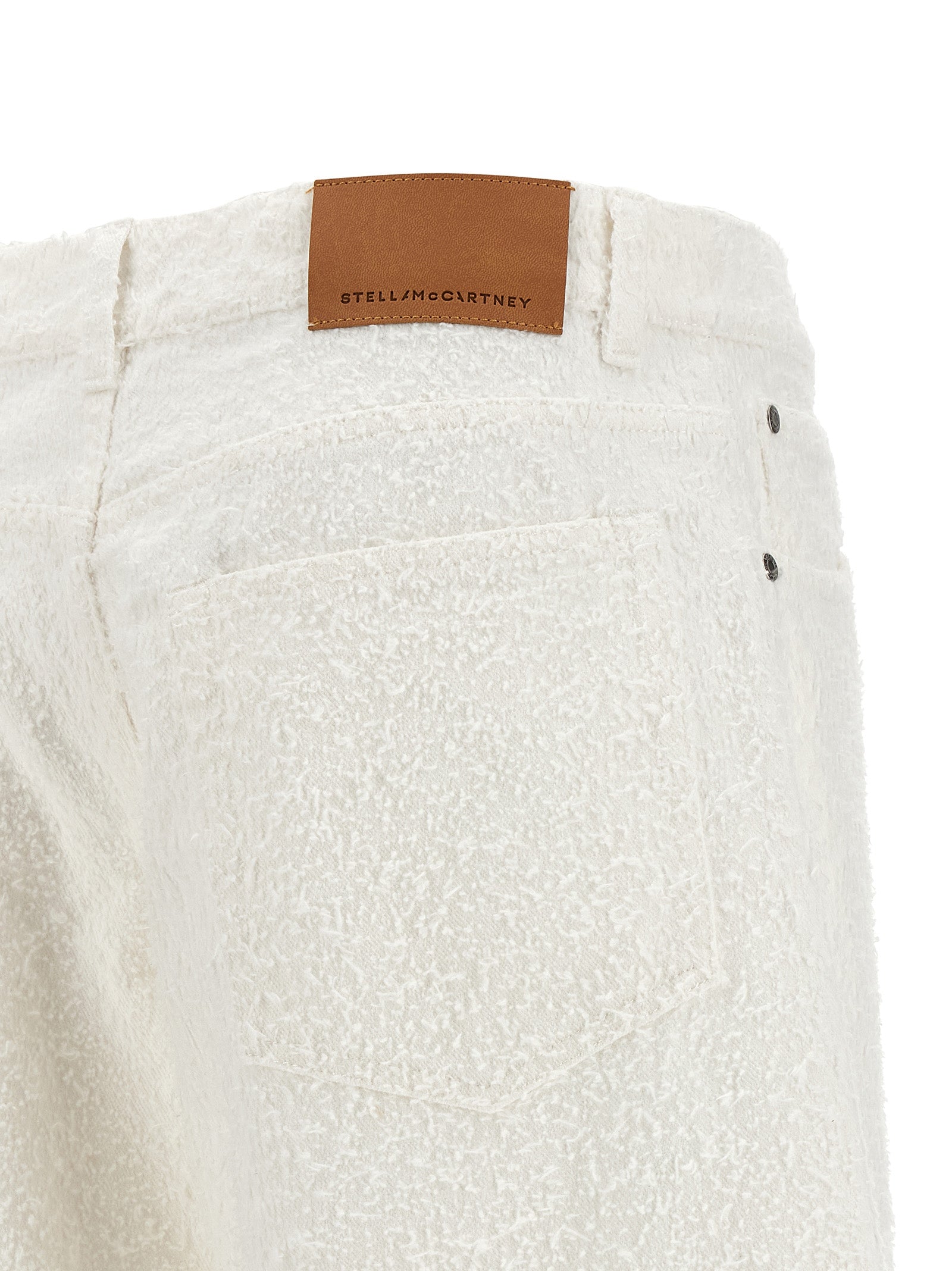 Stella McCartney White Cotton Jeans Denim
