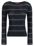 Max Mara Blue Silk Cardigan