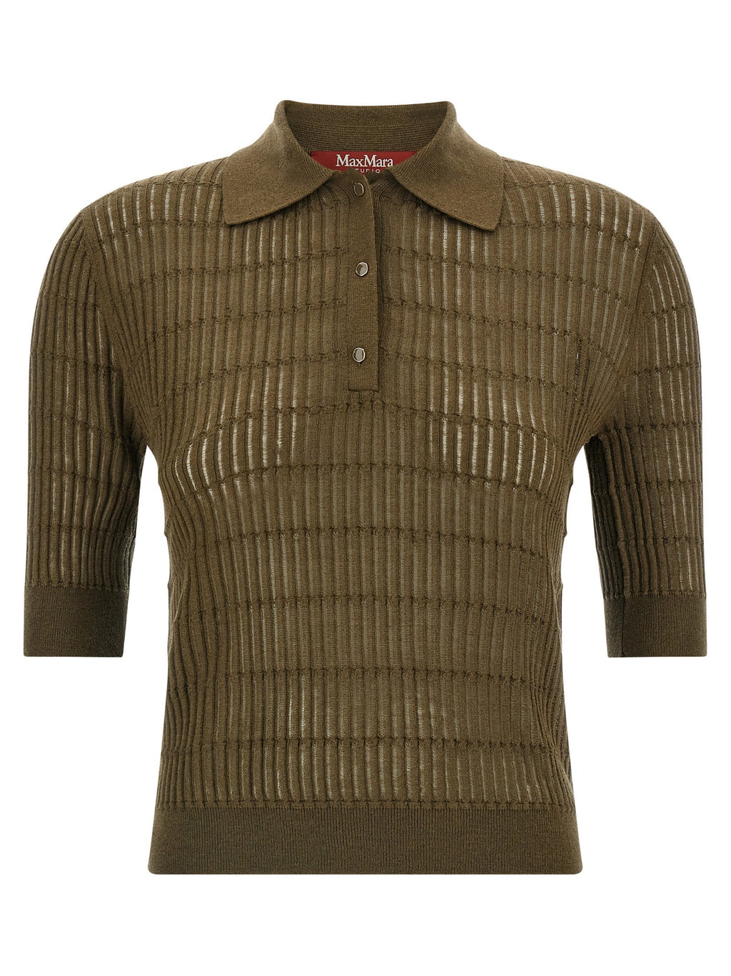 Max Mara Bicolor Silk Polo Shirt