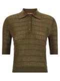 Max Mara Bicolor Silk Polo Shirt