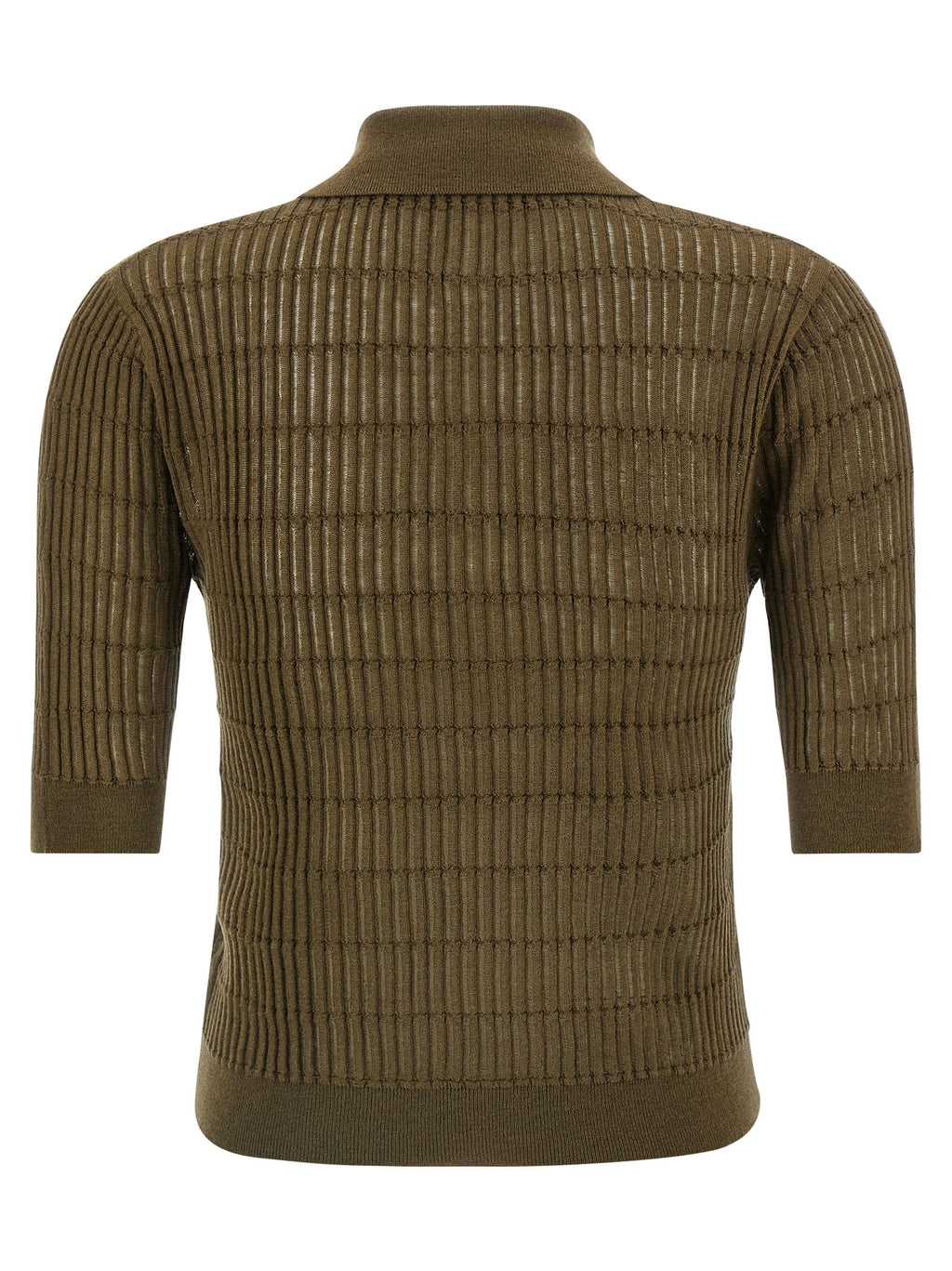 Max Mara Bicolor Silk Polo Shirt