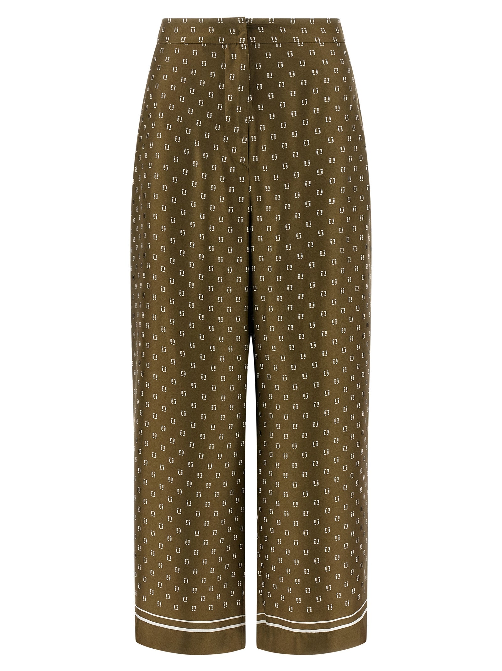 Max Mara Bicolor Silk Casual Pants