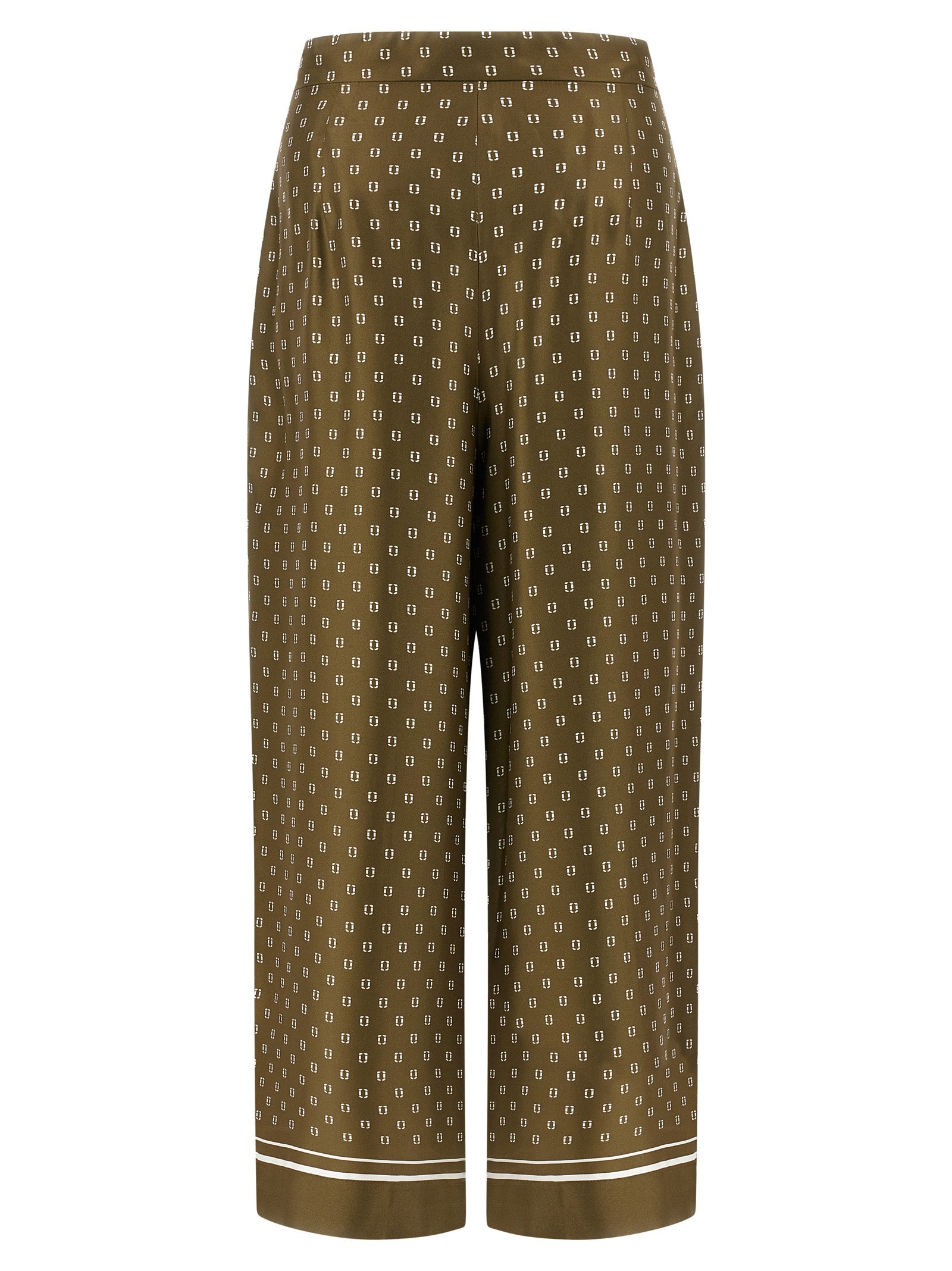 Max Mara Bicolor Silk Casual Pants