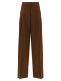 Max Mara Brown Virgin Wool Casual Pants