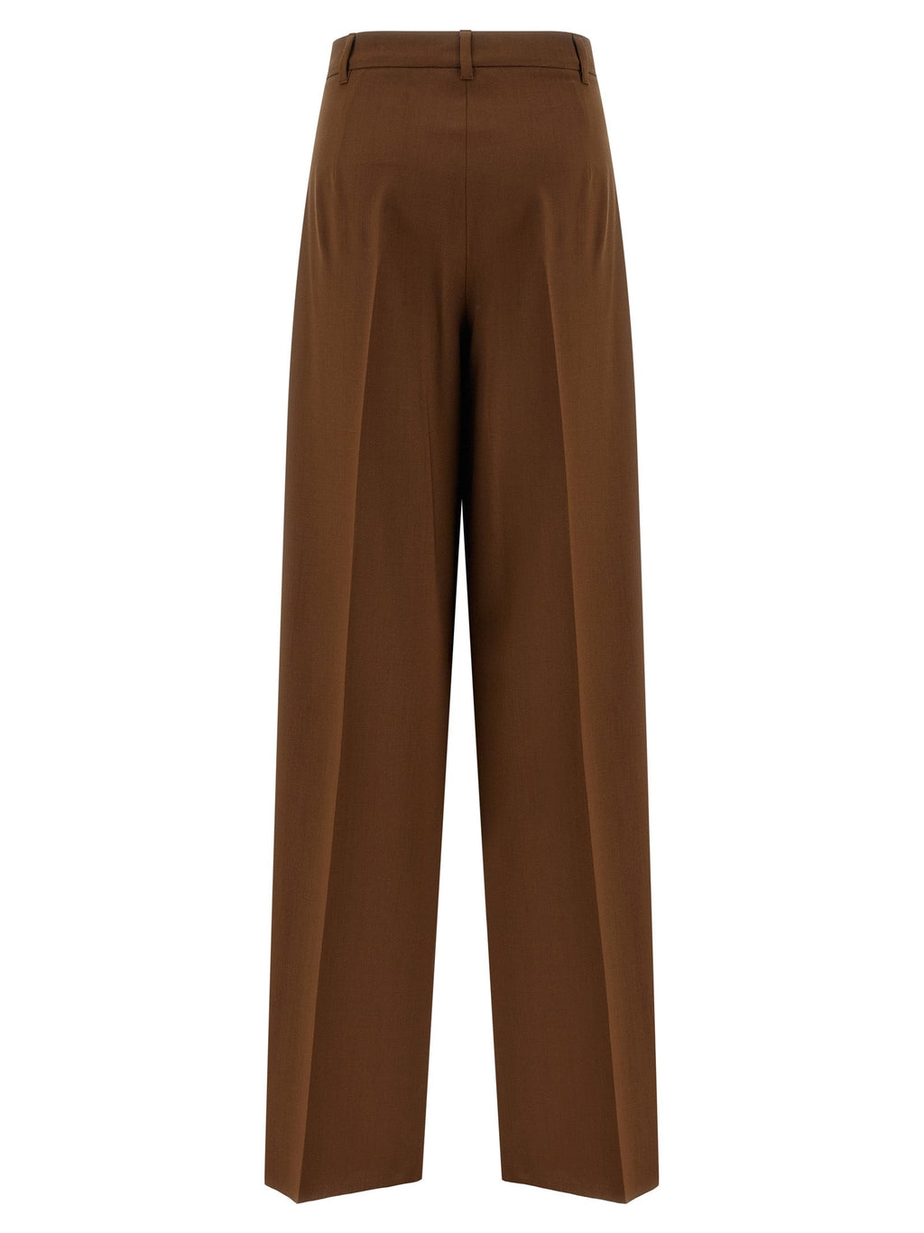 Max Mara Brown Virgin Wool Casual Pants