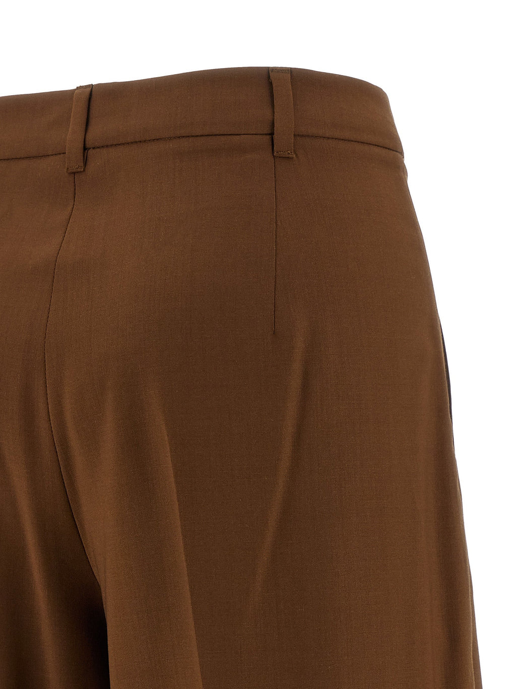 Max Mara Brown Virgin Wool Casual Pants