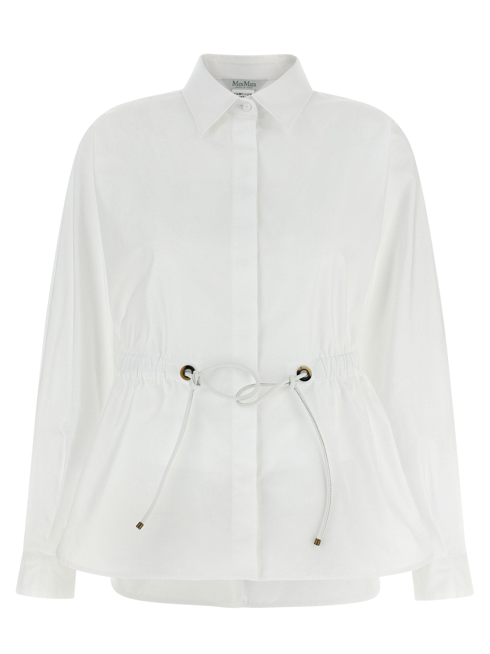 Max Mara White Cotton Blouse