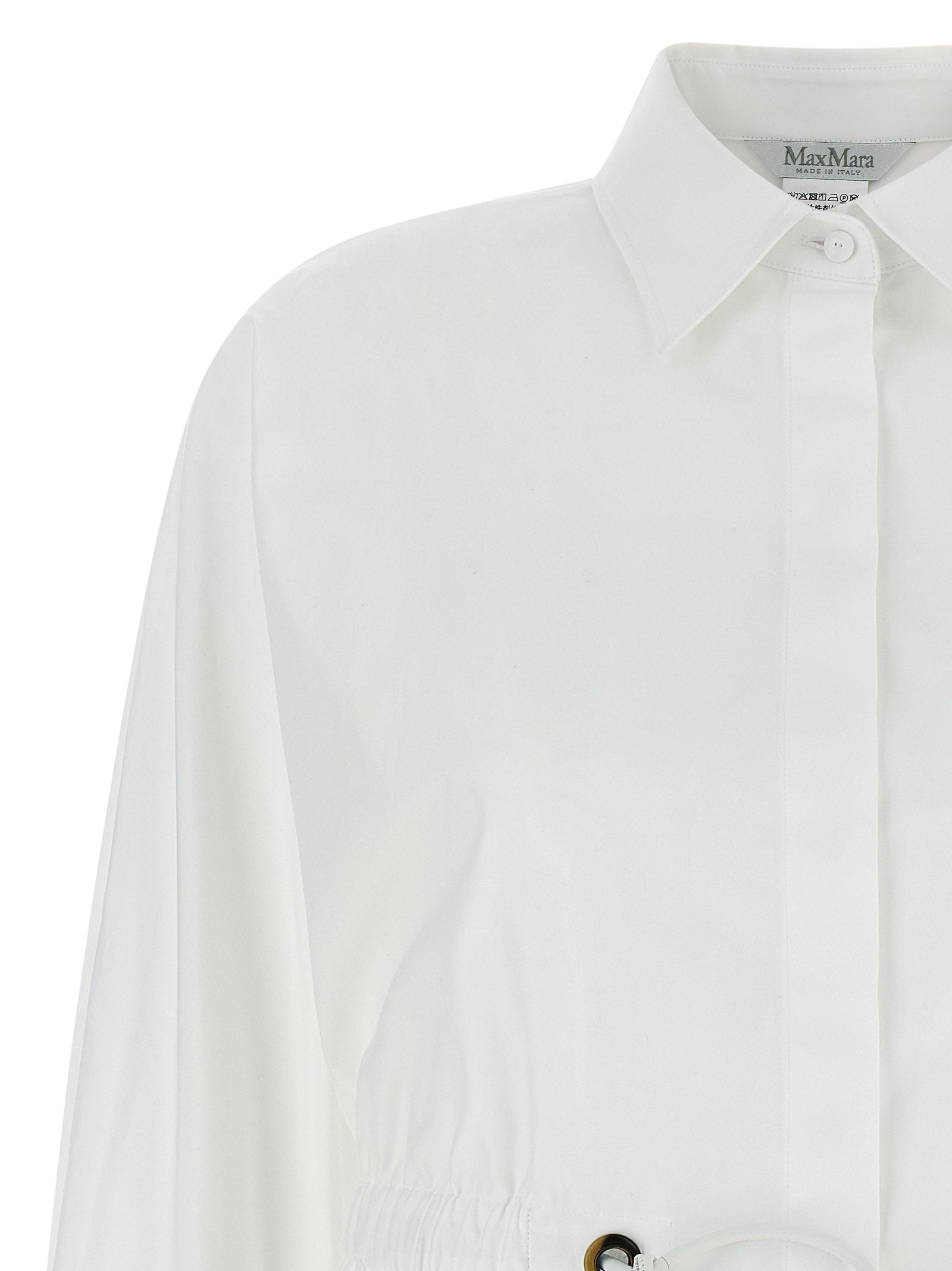 Max Mara White Cotton Blouse
