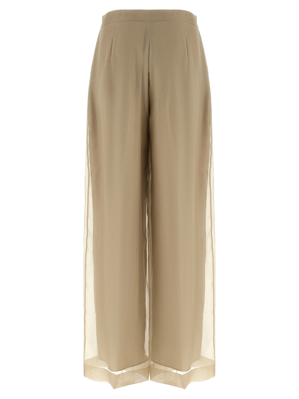 Max Mara Beige Silk Casual Pants