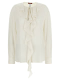Max Mara White Silk Blouse