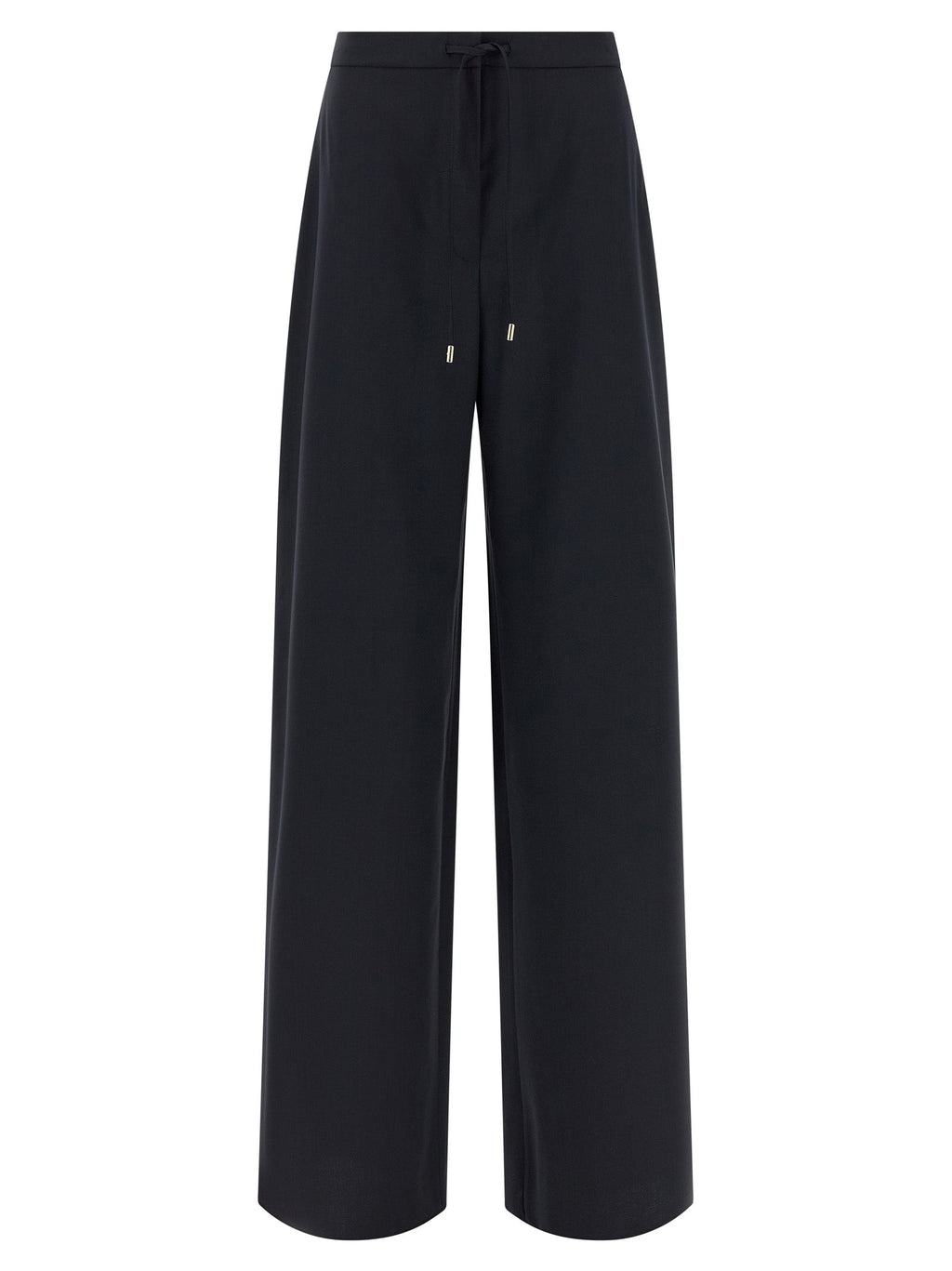 Max Mara Blue Virgin Wool Casual Pants