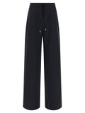 Max Mara Blue Virgin Wool Casual Pants
