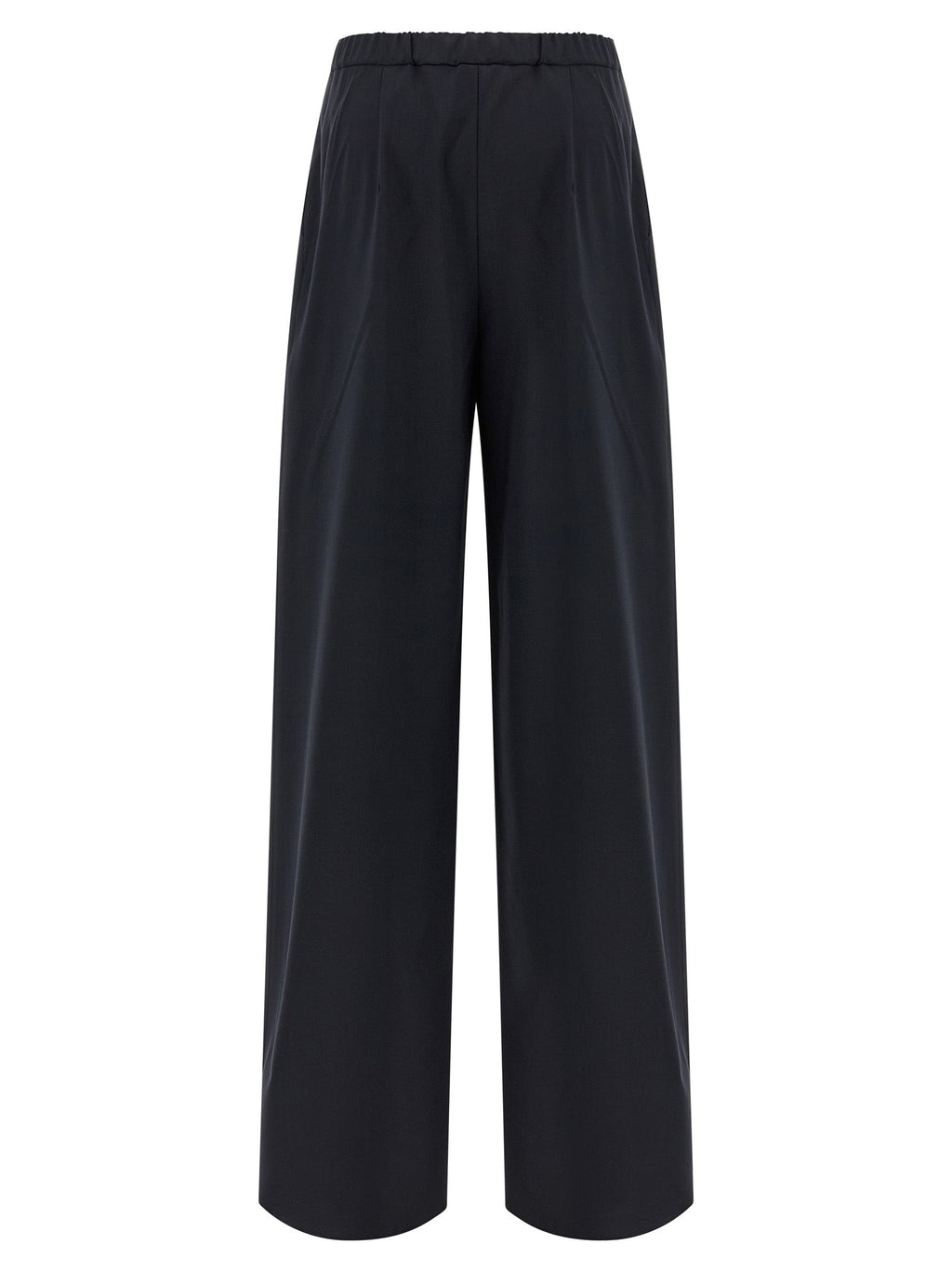Max Mara Blue Virgin Wool Casual Pants