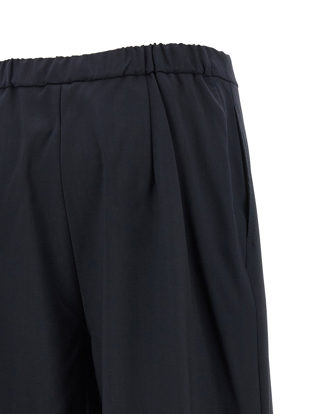 Max Mara Blue Virgin Wool Casual Pants