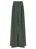 Max Mara Bicolor Virgin Wool Casual Pants