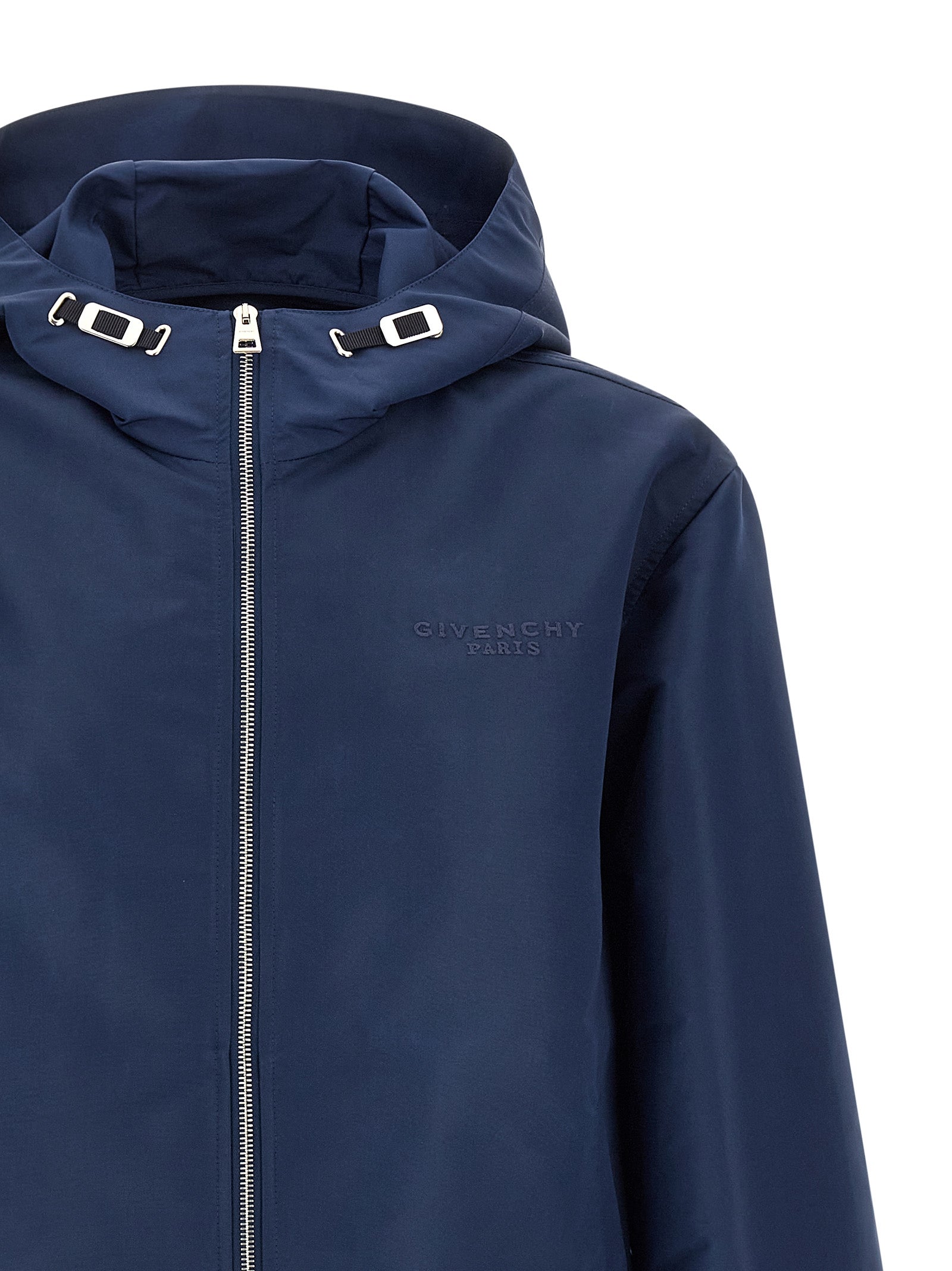 Givenchy Blue Polyester Shell Jacket