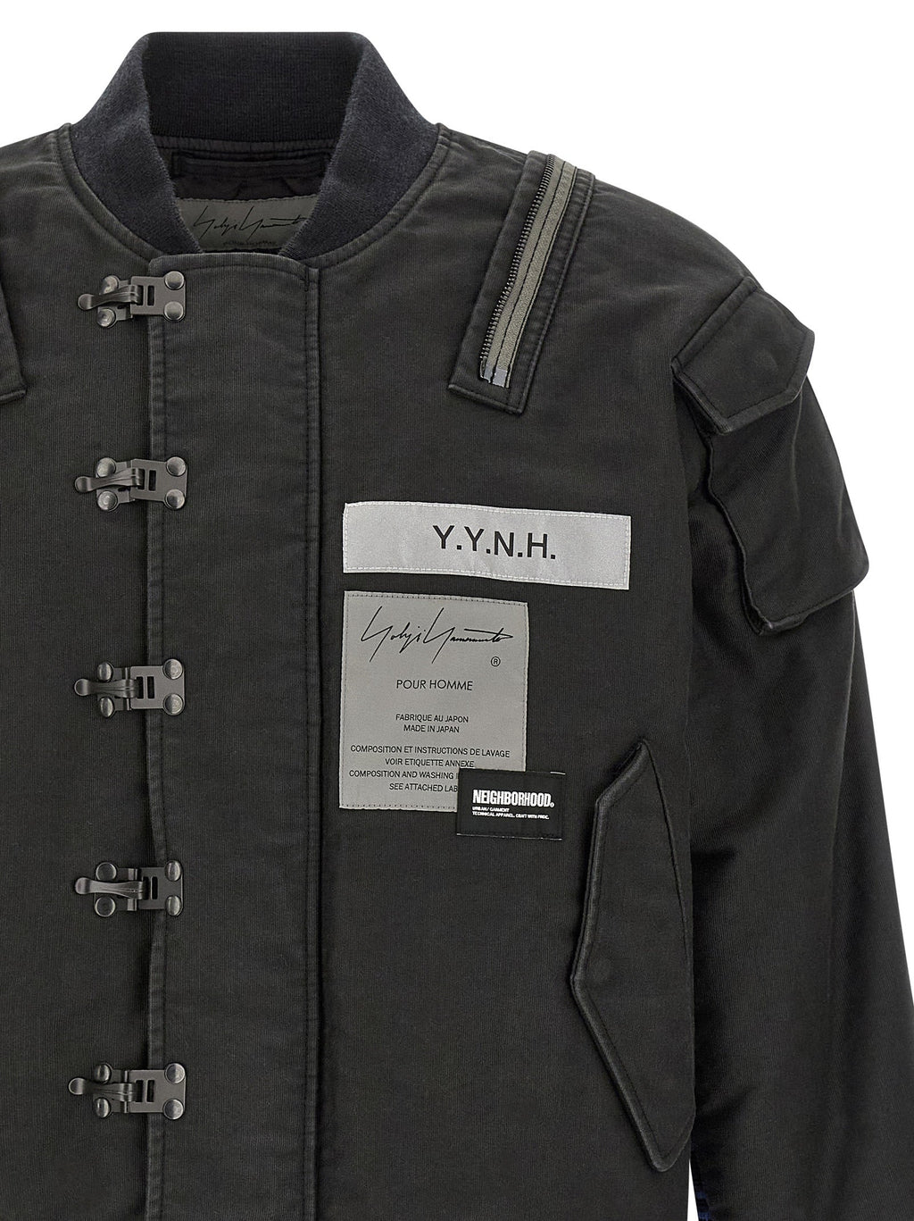 Yohji Yamamoto Black Cotton Bomber