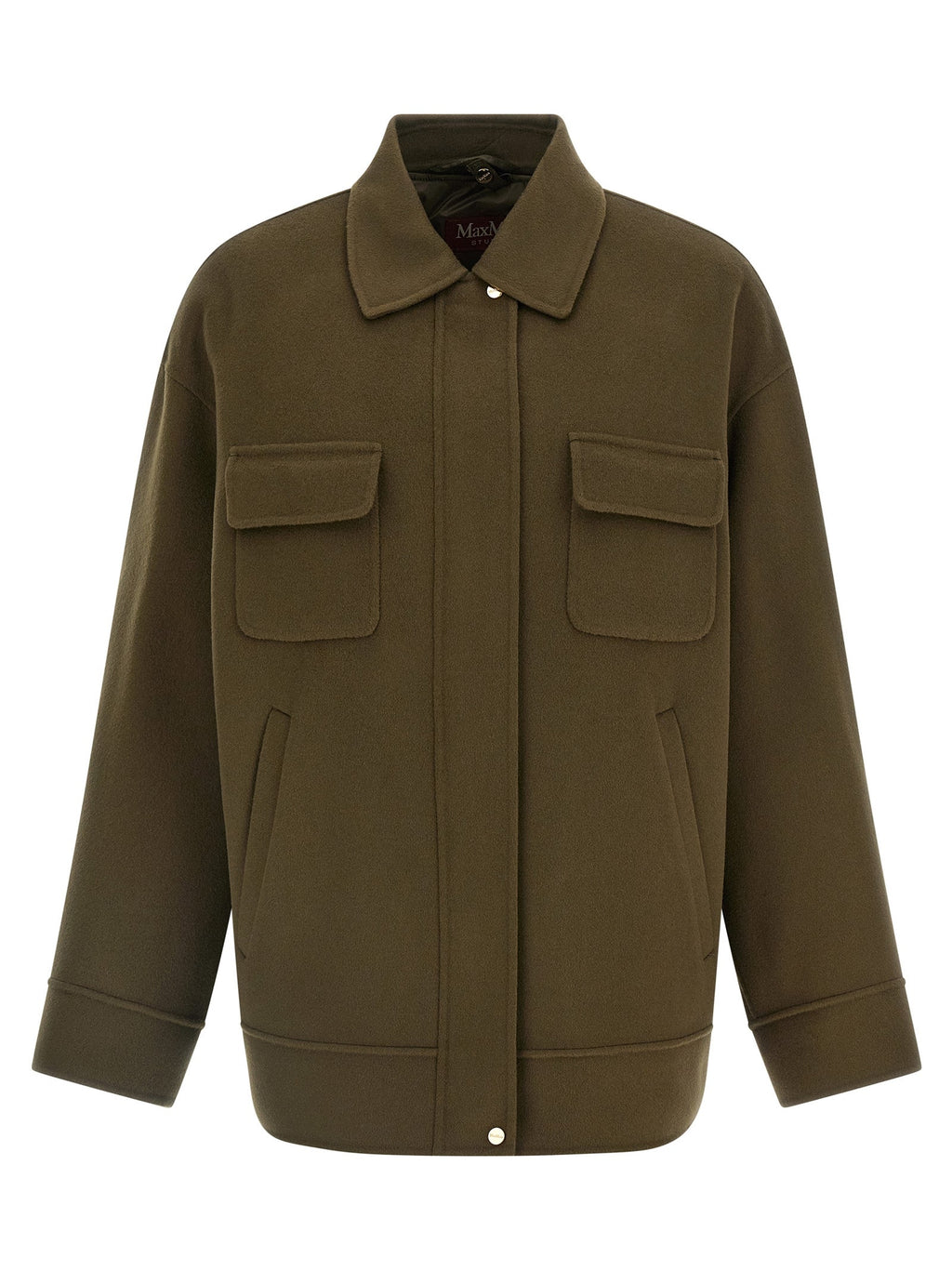 Max Mara Bicolor Virgin Wool Coat