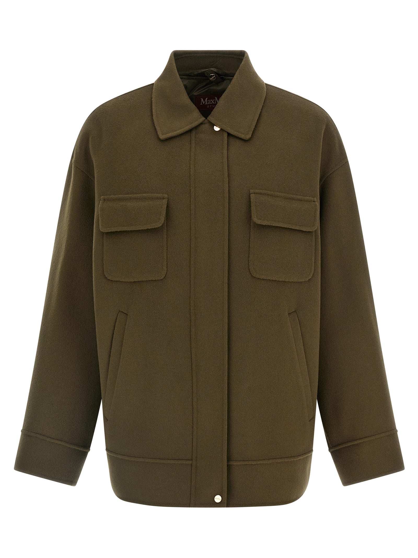 Max Mara Bicolor Virgin Wool Coat
