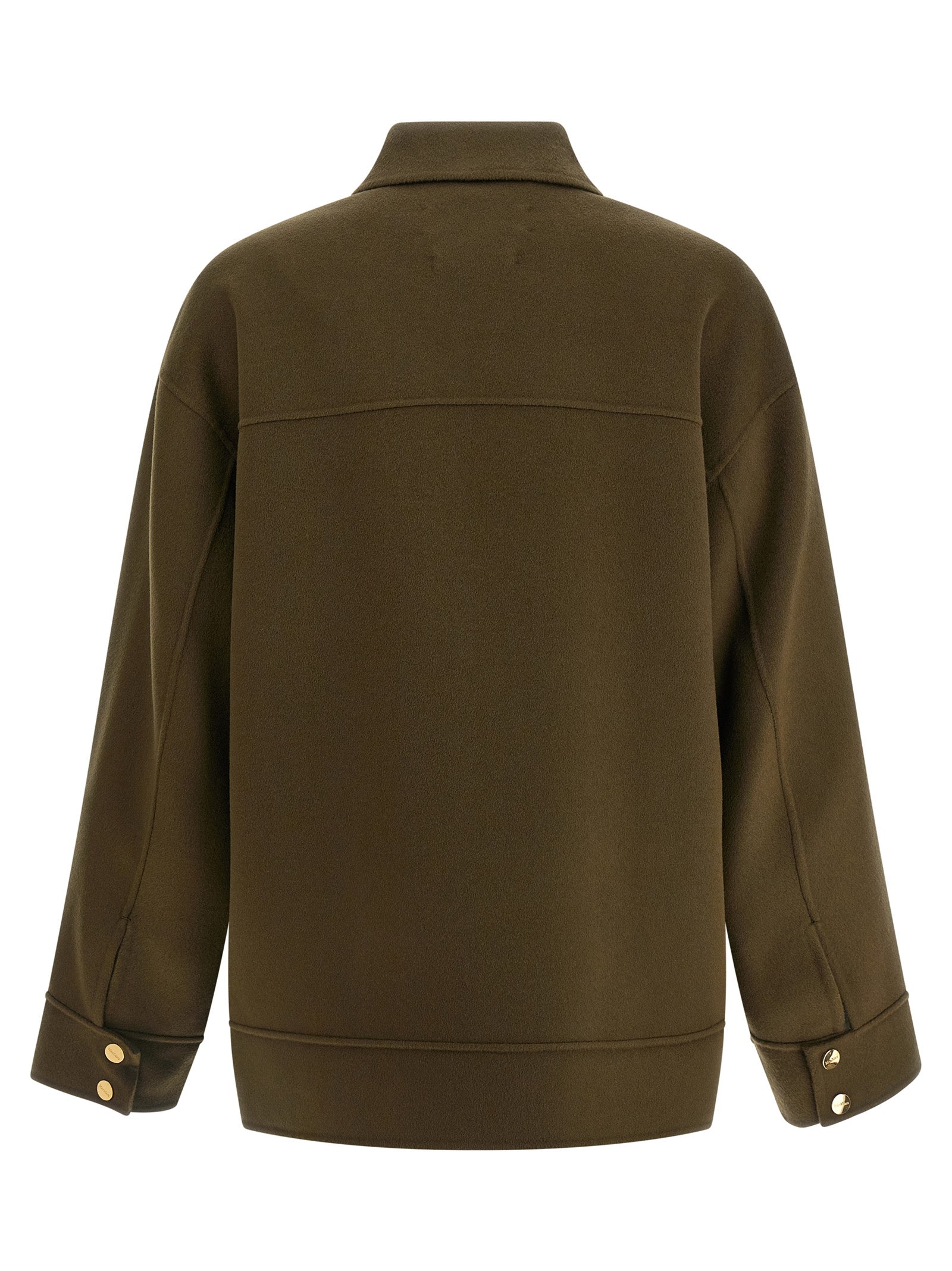 Max Mara Bicolor Virgin Wool Coat