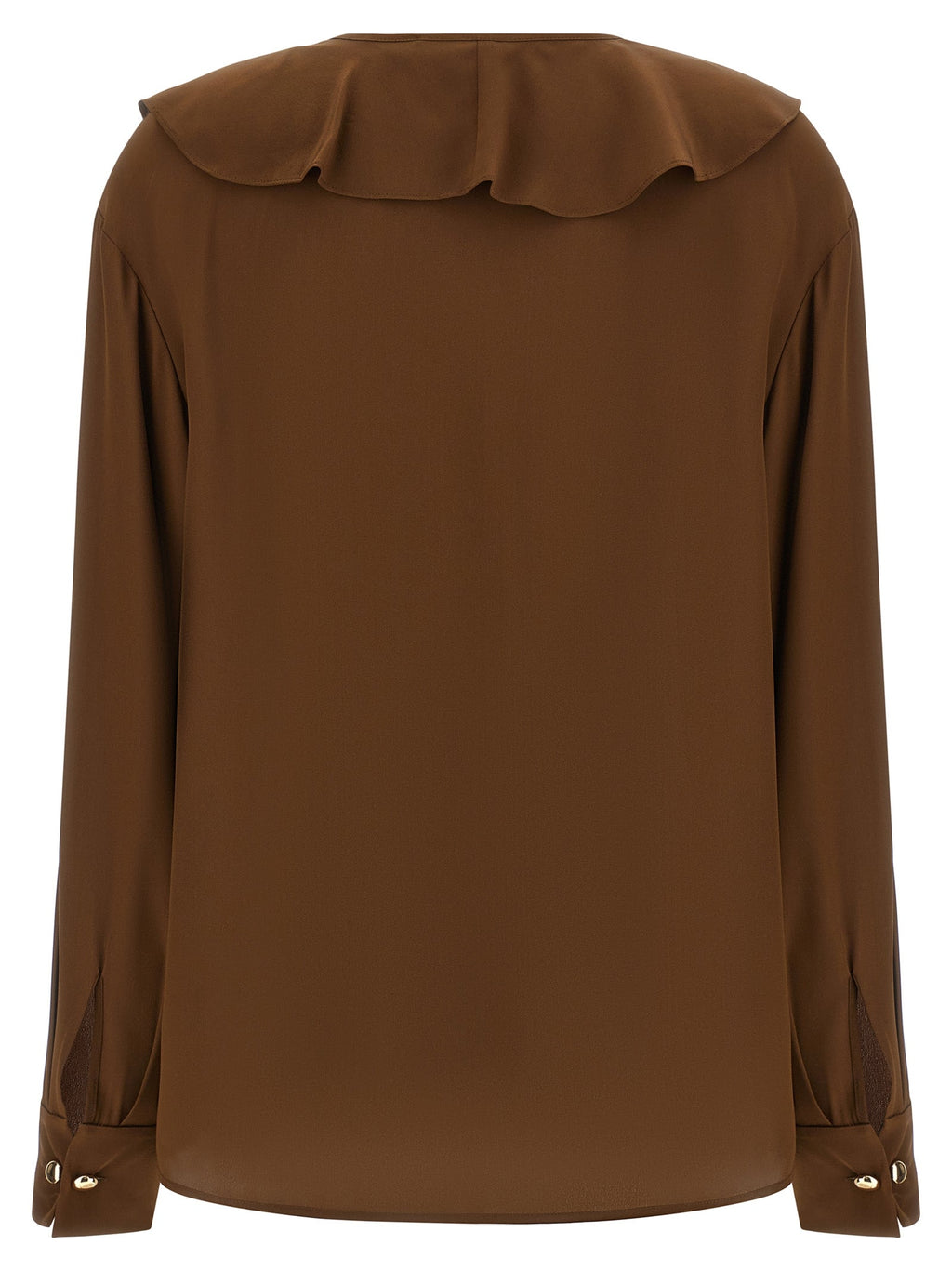 Max Mara Brown Silk Blouse