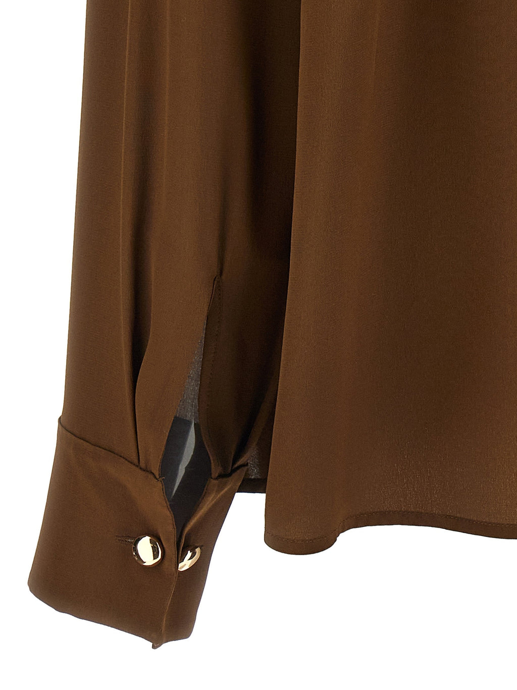 Max Mara Brown Silk Blouse