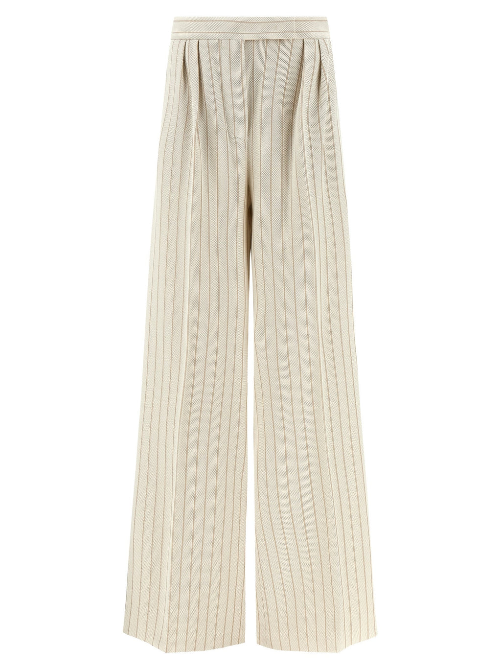 Max Mara White Cotton Casual Pants