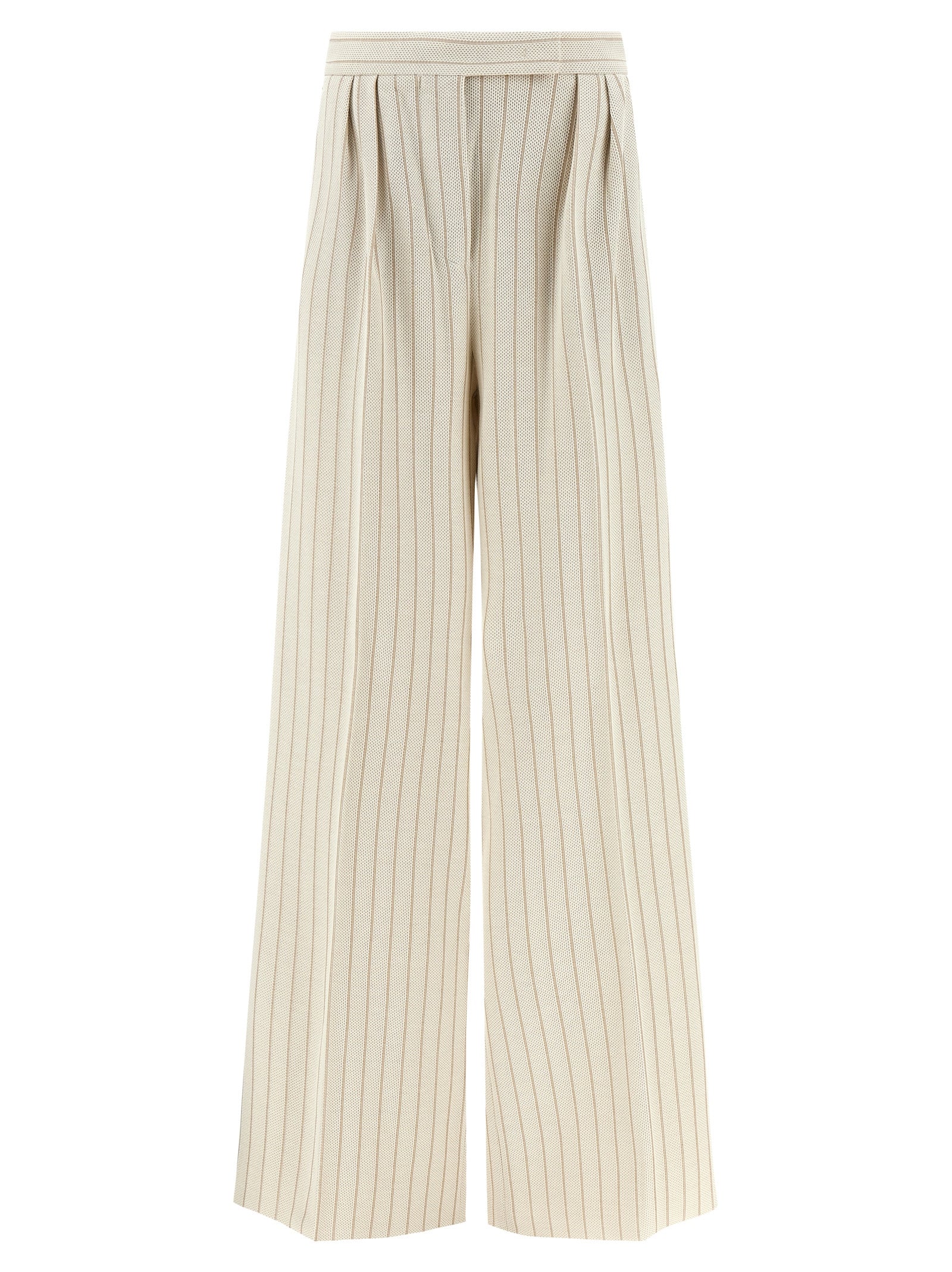 Max Mara White Cotton Casual Pants