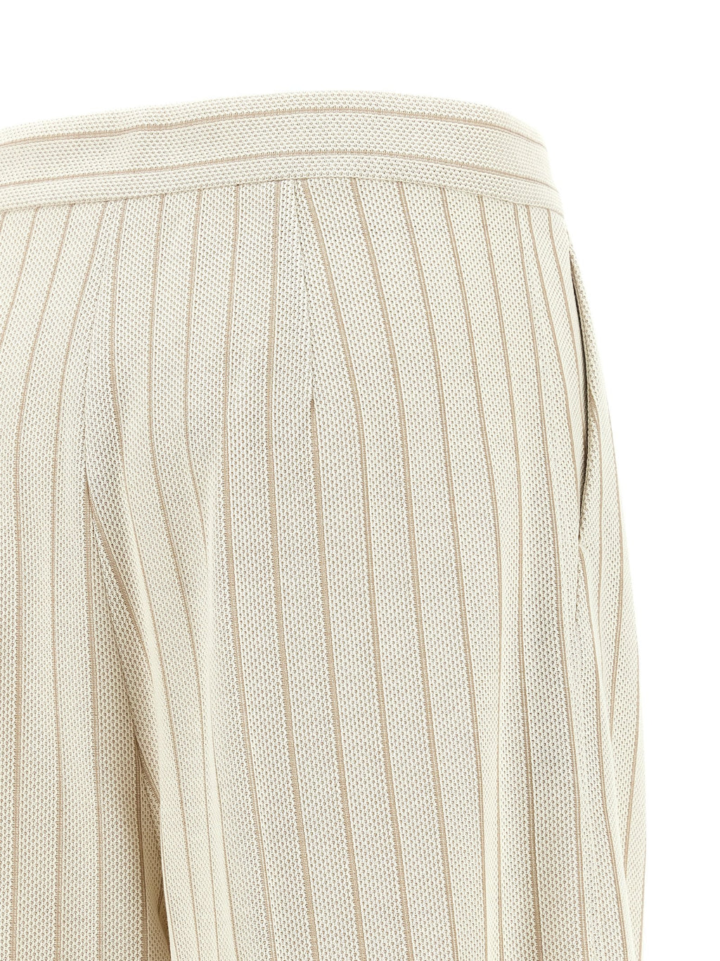 Max Mara White Cotton Casual Pants