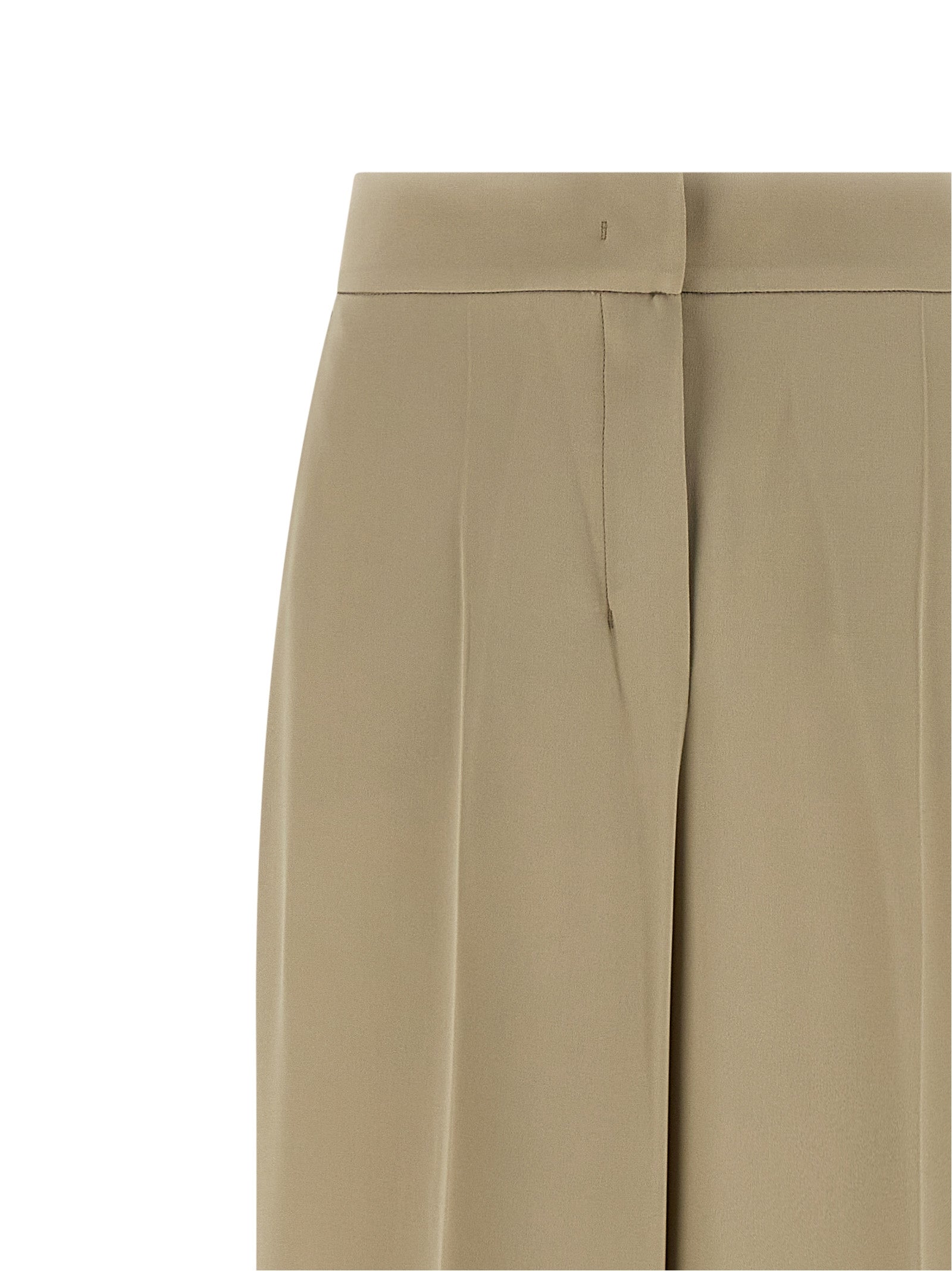 Max Mara Beige Silk Dress Pants