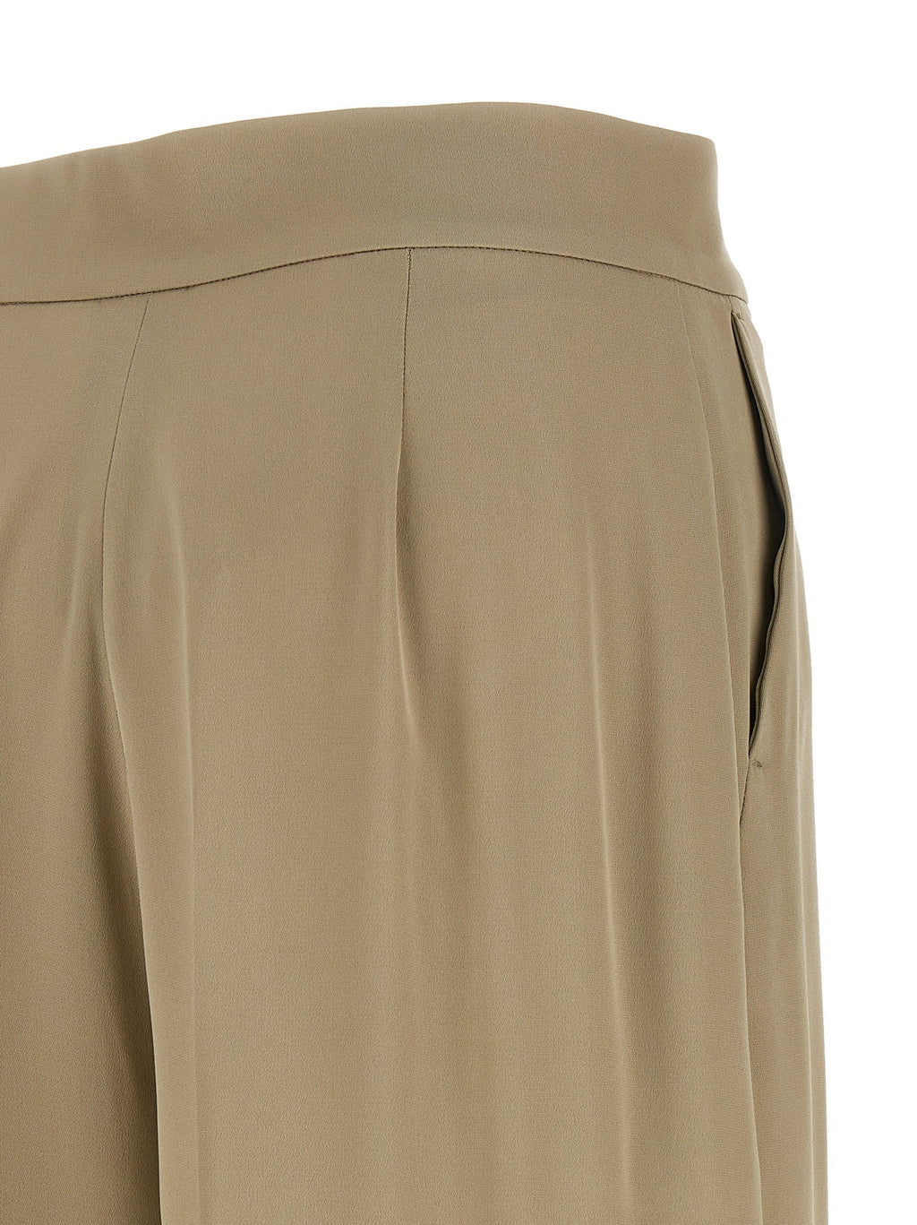Max Mara Beige Silk Dress Pants