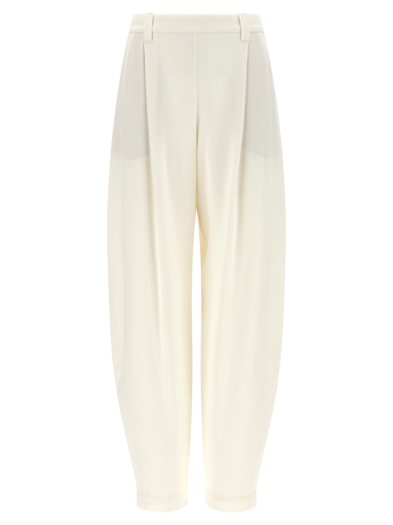Brunello Cucinelli Beige Viscose Casual Pants
