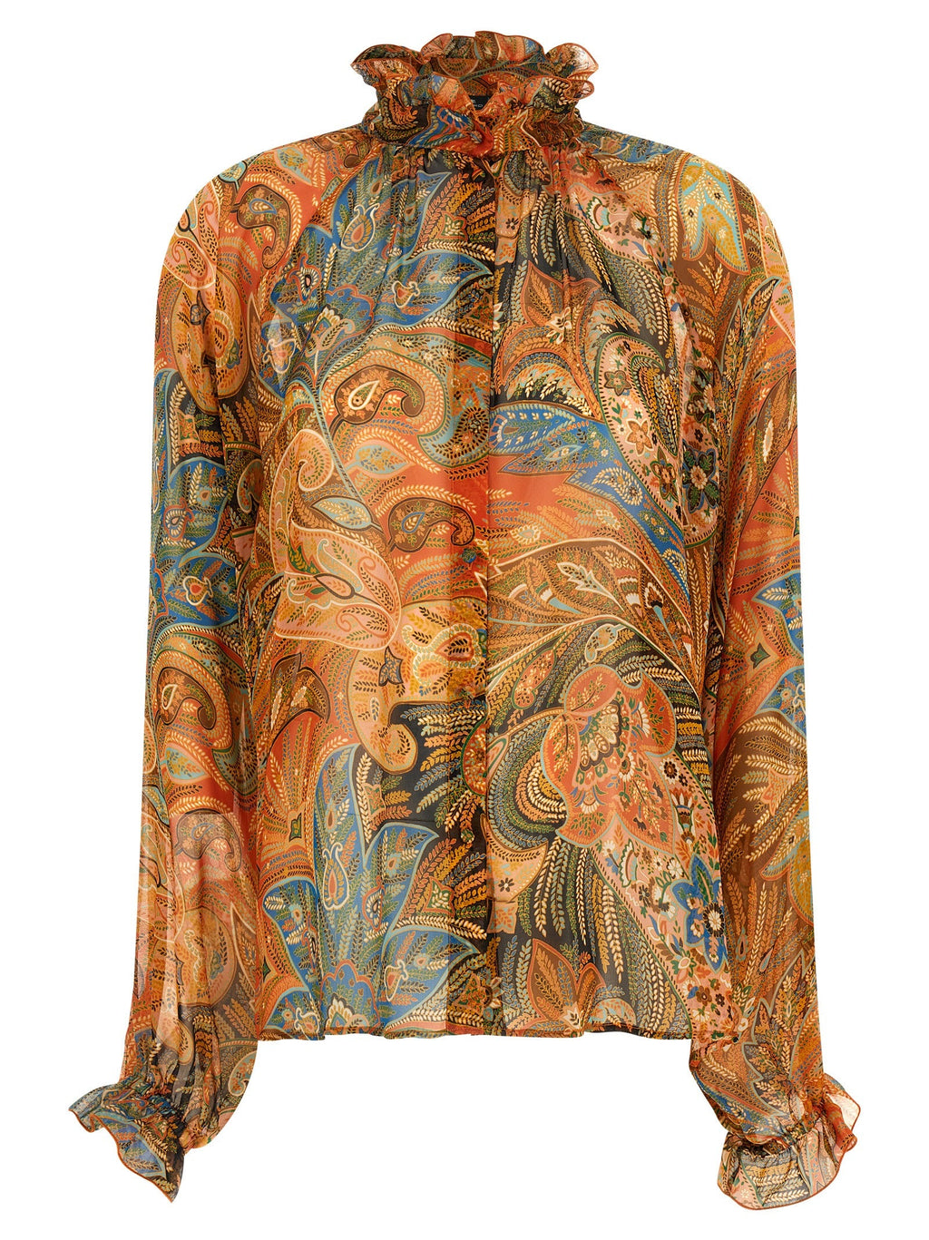 Etro Multicolor Silk Blouse