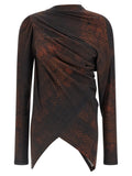Kiko Kostadinov Brown Cotton Shirt