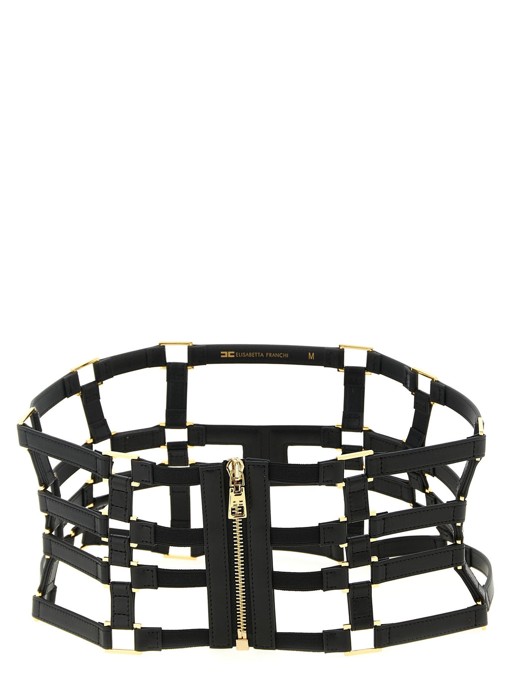 Elisabetta Franchi Black Polyethylene High-Waist Belt