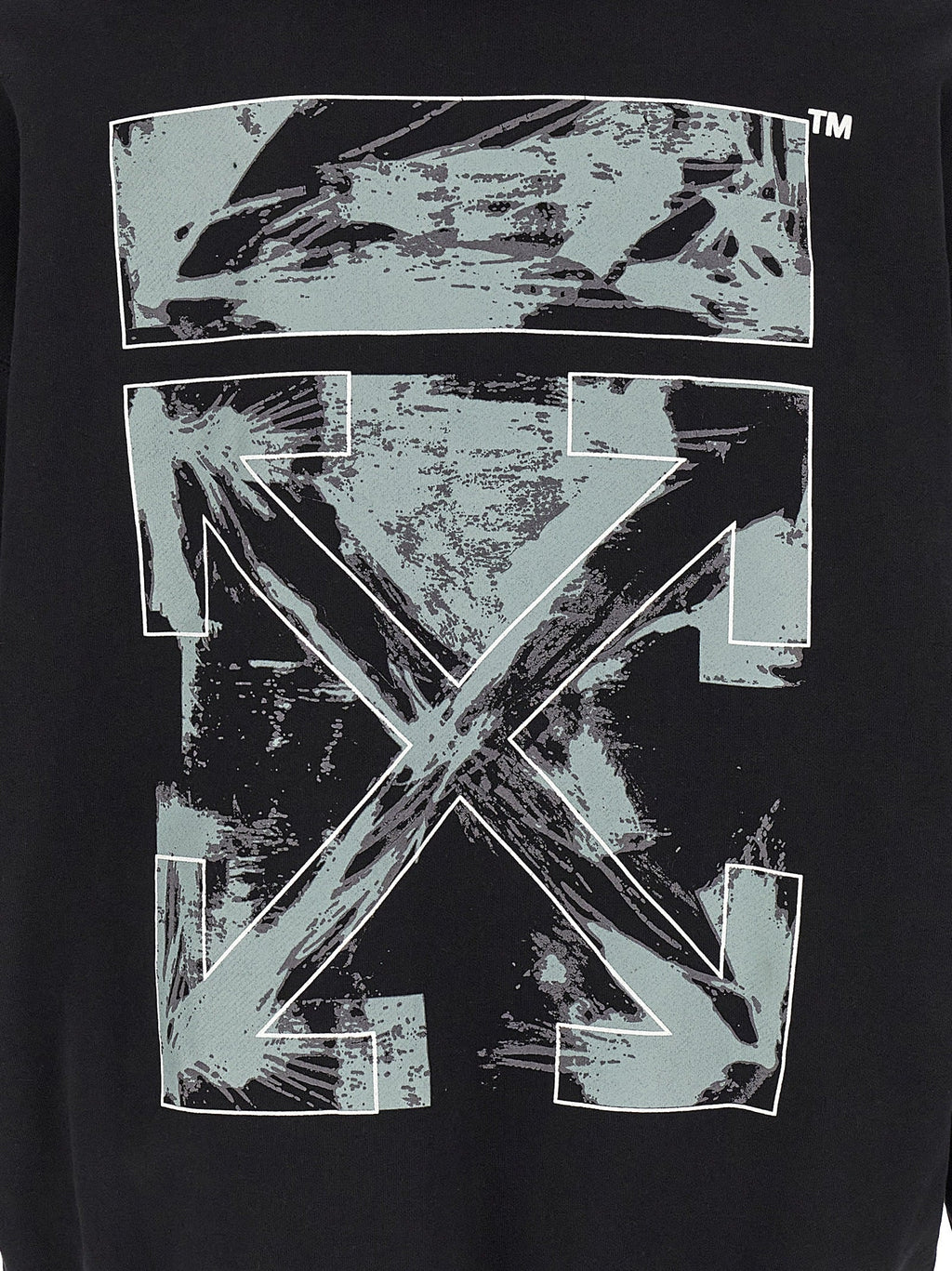 Off-White Black Cotton Sweatshirt