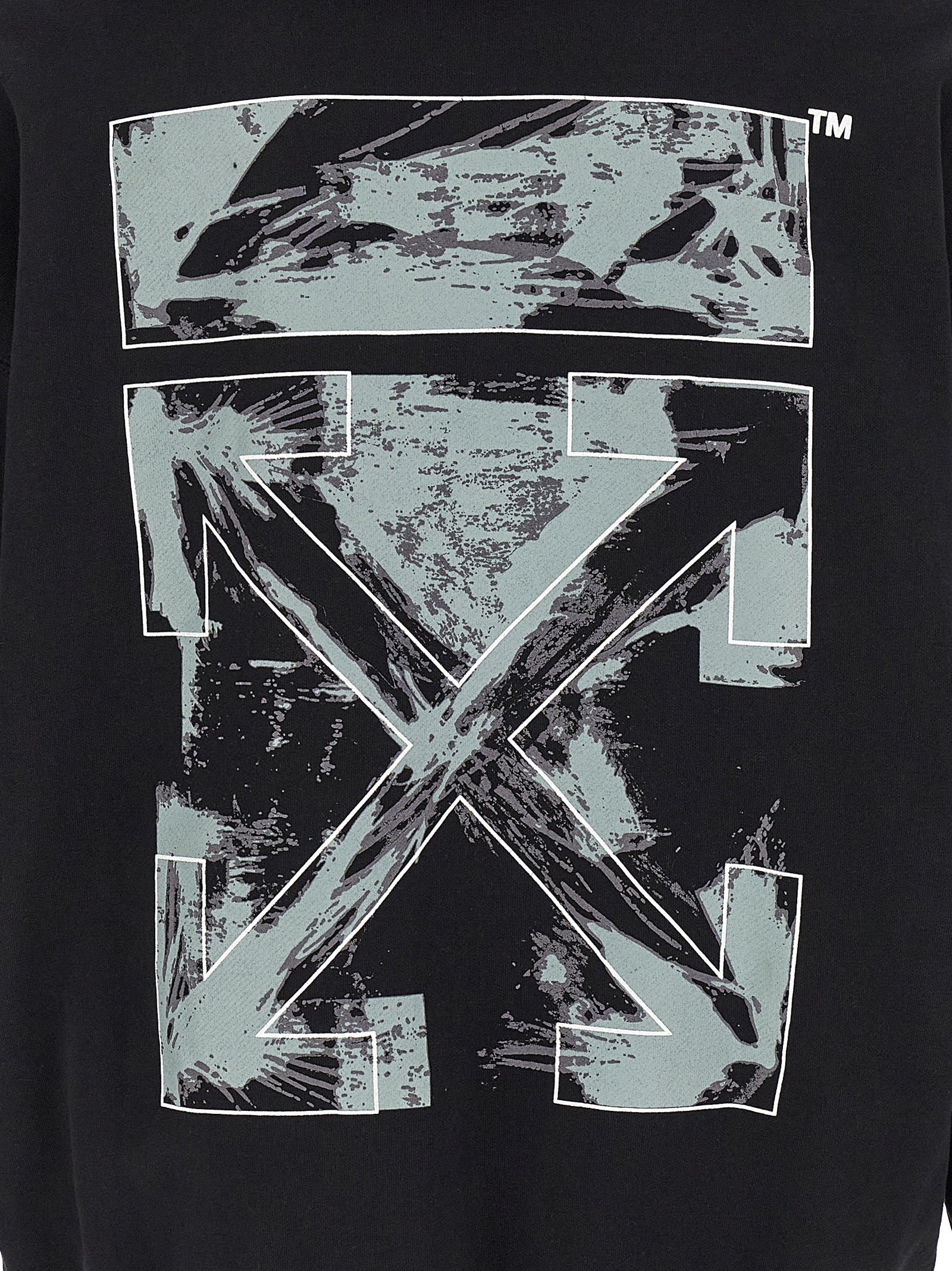 Off-White Black Cotton Sweatshirt