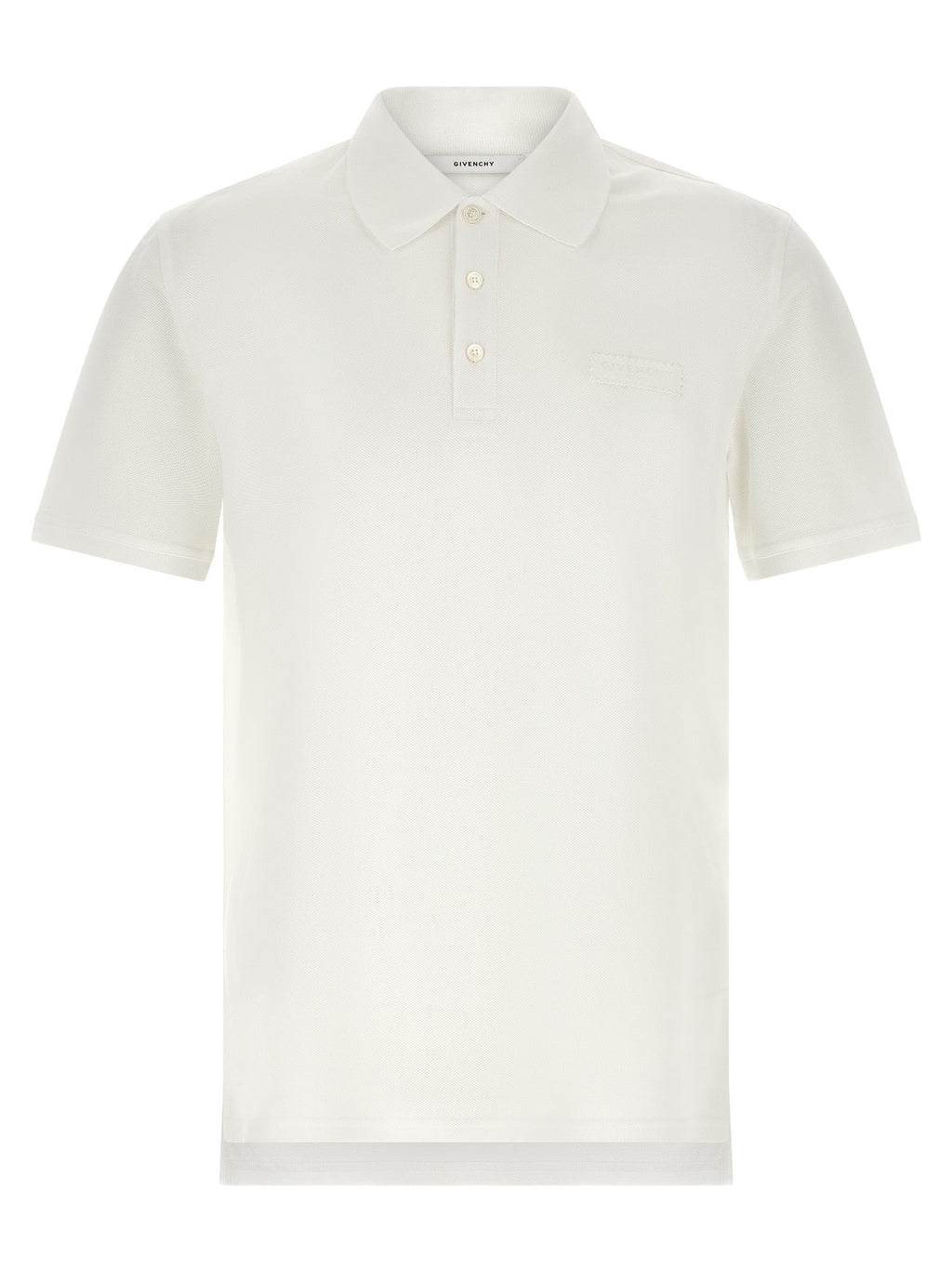 Givenchy White Cotton Polo Shirt