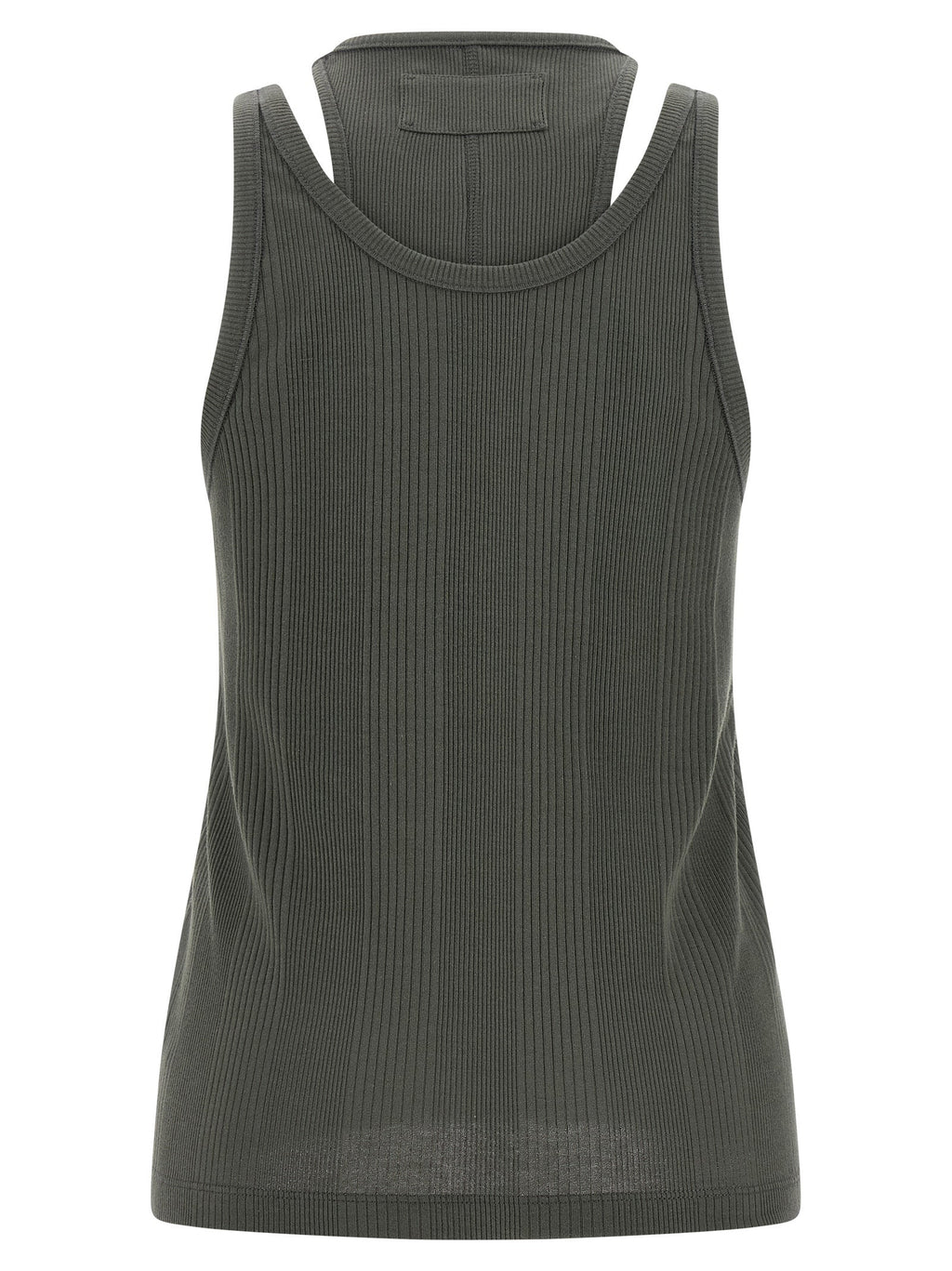 Armarium Gray Cotton Sleeveles T-Shirt