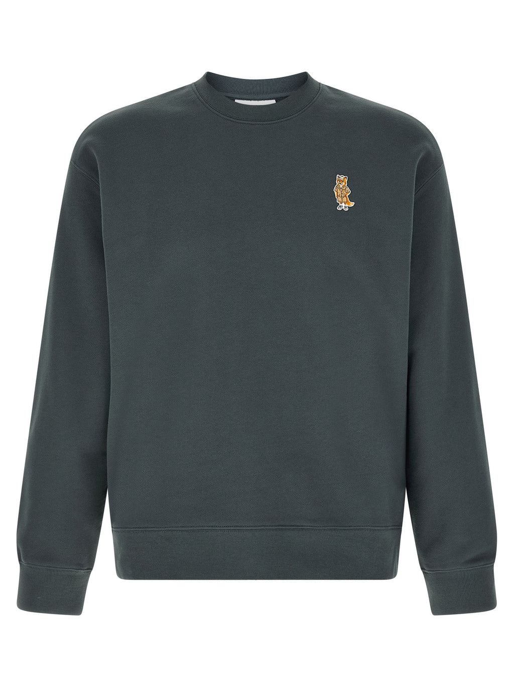 Maison Kitsuné Blue Organic Cotton Sweatshirt