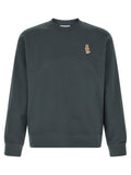 Maison Kitsuné Blue Organic Cotton Sweatshirt
