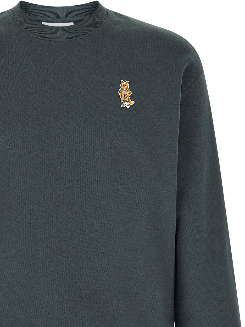 Maison Kitsuné Blue Organic Cotton Sweatshirt