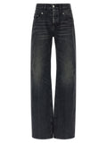Armarium Black Cotton Straight-Leg Jeans