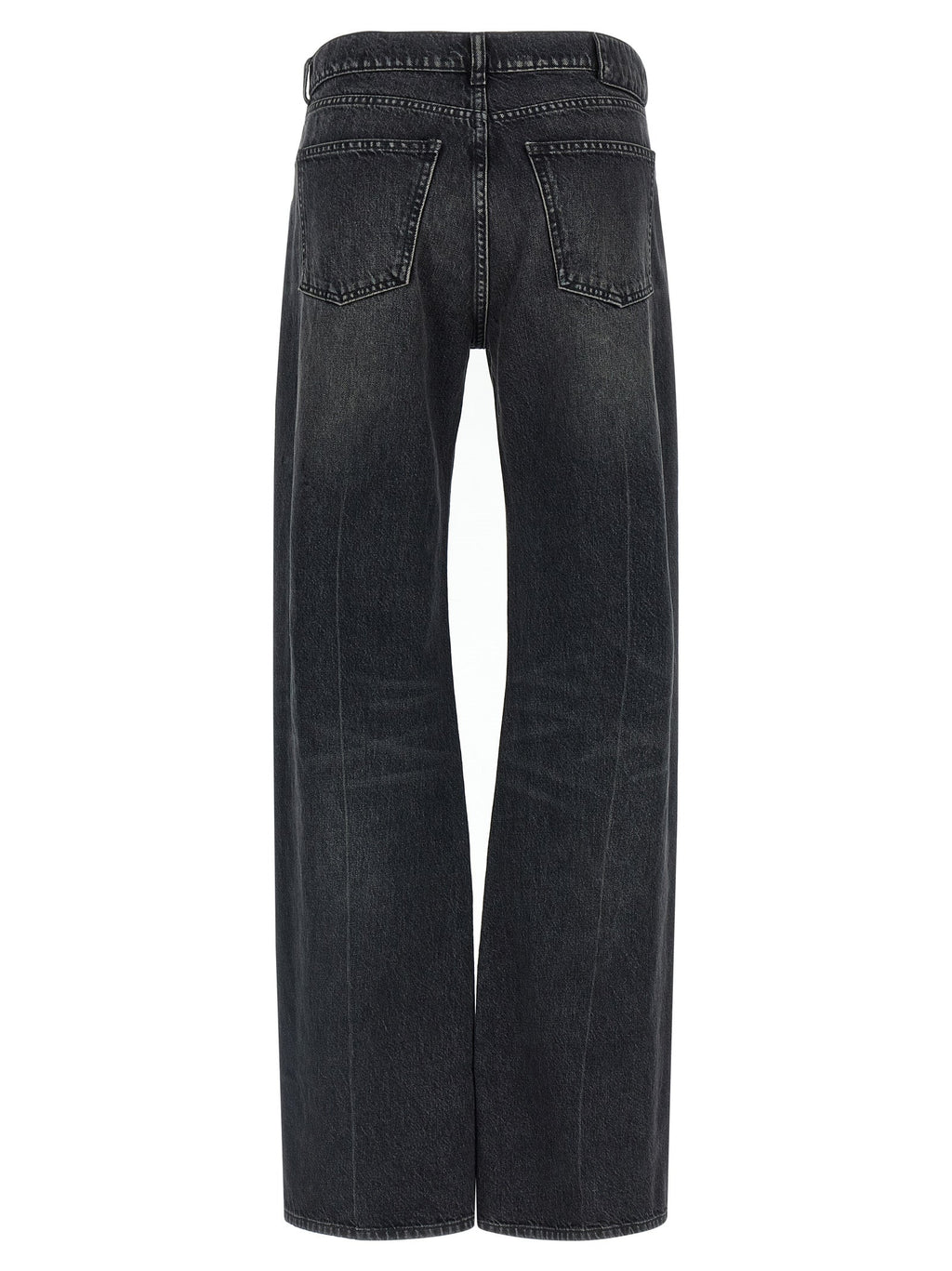 Armarium Black Cotton Straight-Leg Jeans