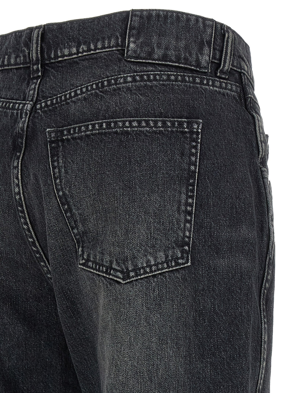 Armarium Black Cotton Straight-Leg Jeans