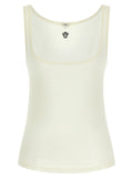 Versace White Virgin Wool Sleeveles T-Shirt